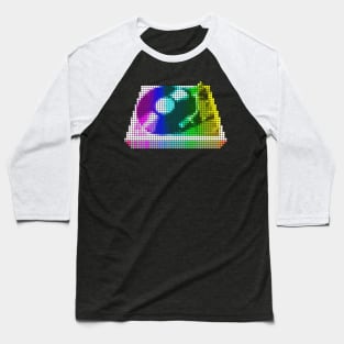 Turntable Mosaic Baseball T-Shirt